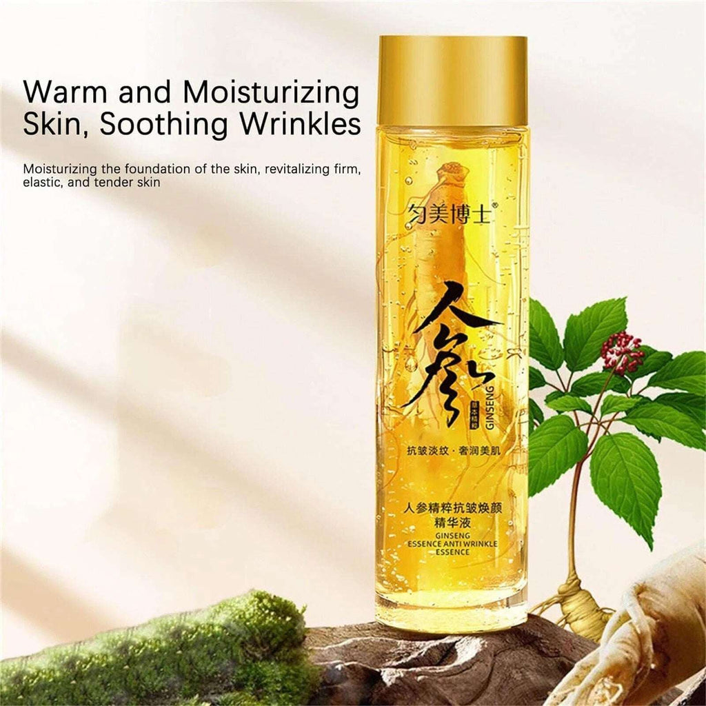 Ginseng Gold Extract Anti Aging Essence Oil, Anti-Wrinkle Polypeptide 120ml
