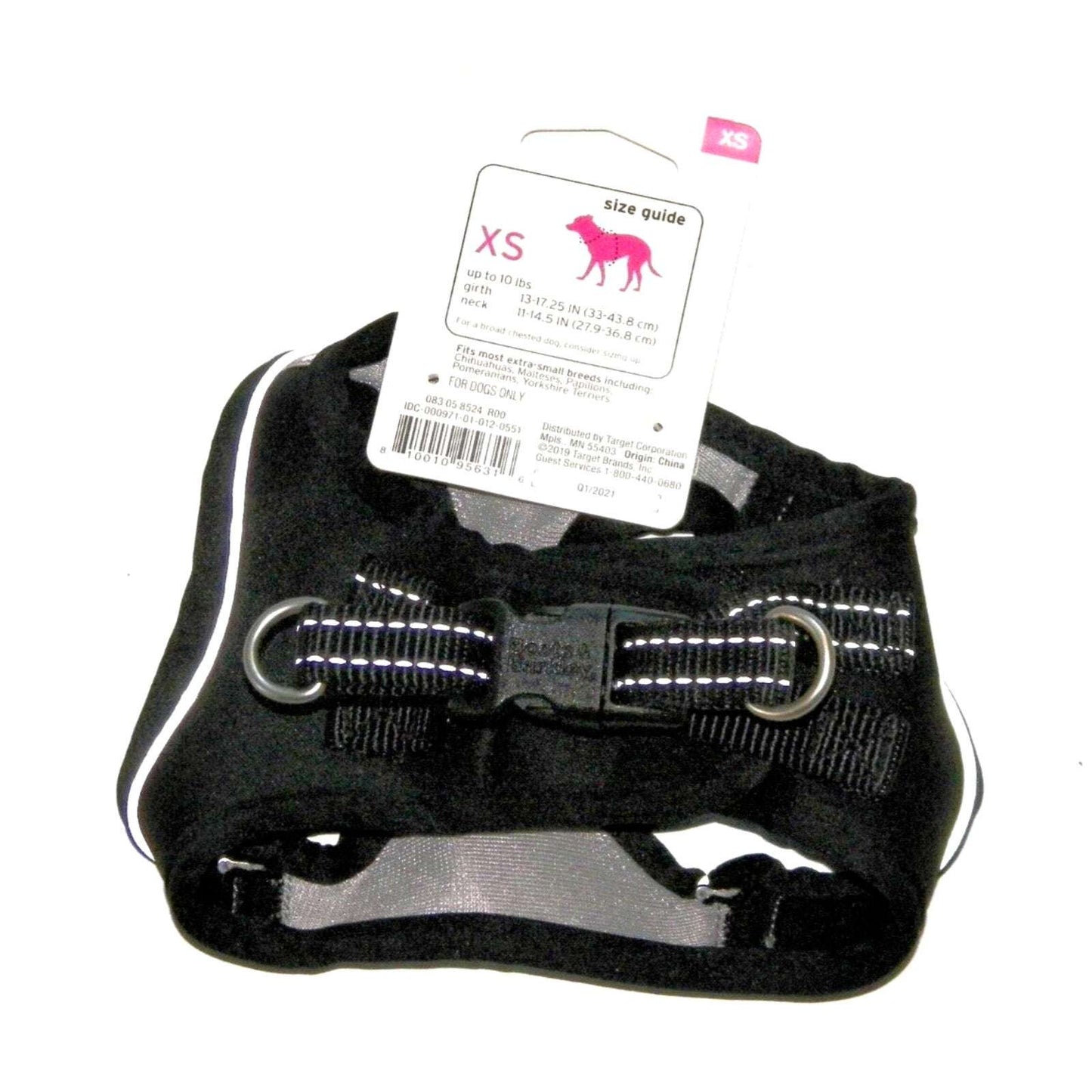 Boots & Barkley Dog Harness Reflective Adjustable Comfort Wrap Size XS
