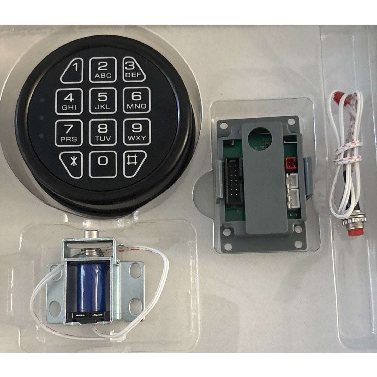 LOCK SAFE DIY Electronic Programmable Replacement Lock Keypad with Solenoid Lock