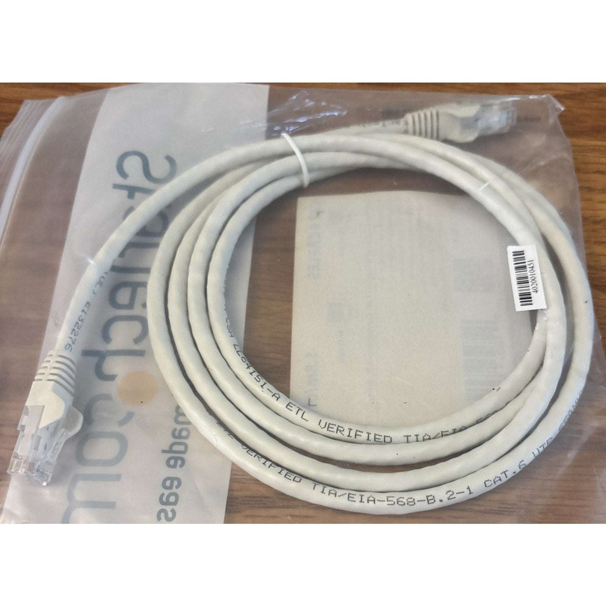 5x StarTech Cat6 Ethernet Network Patch Cable 6ft White RJ45 Snagless N6PATCH6WH