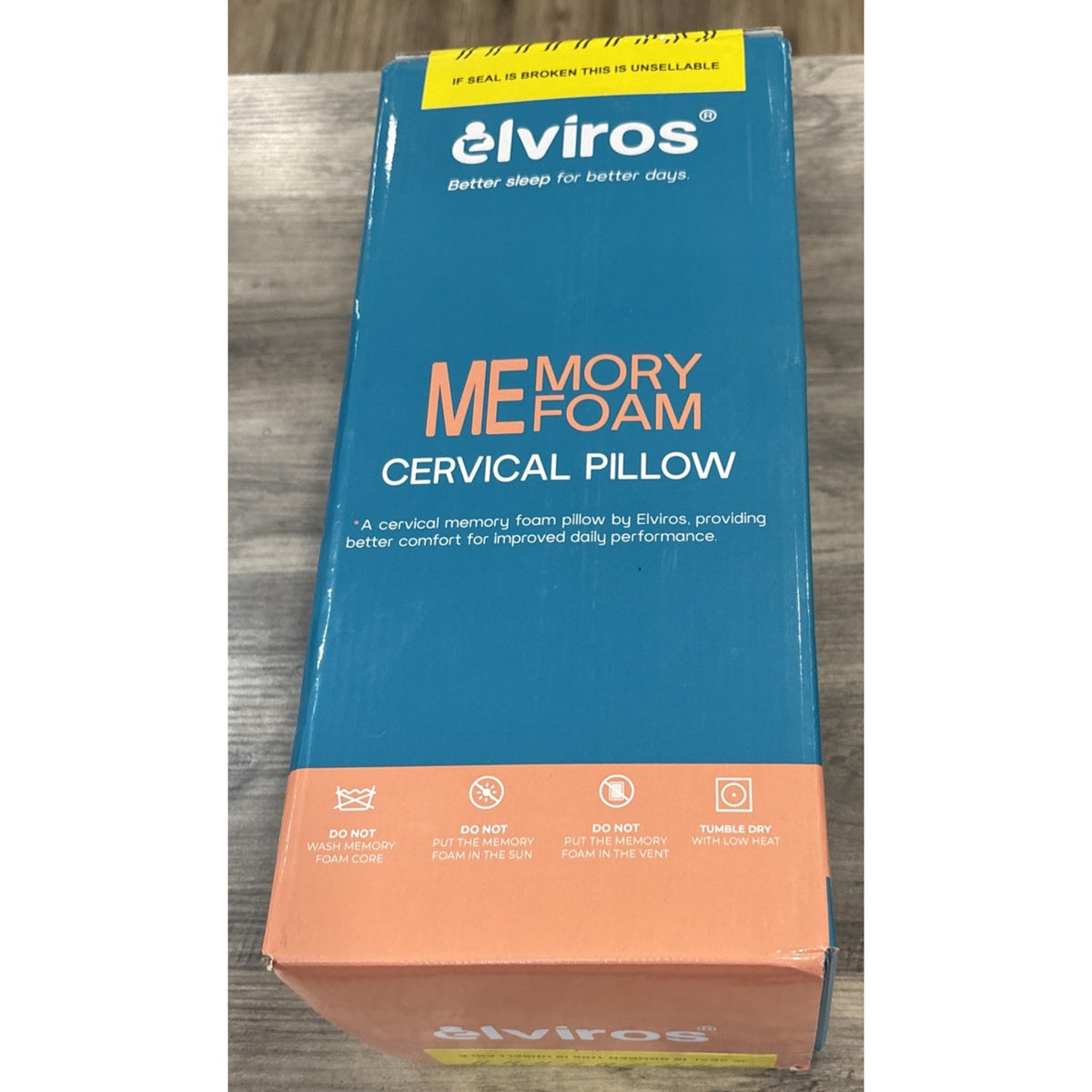 Elviros Cervical Memory Foam Pillow Neck & Shoulder Pain Ergonomic All Sleepers