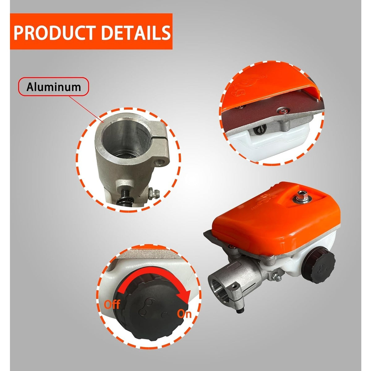 Universal 25.4mm Diameter 7-Tooth Gear Head Pole Saw Gearbox