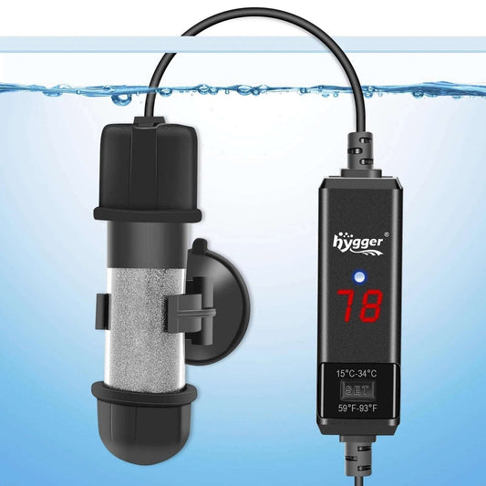 hygger Pro Aquarium Heater Submersible Fish Tank Adjustable 10W HG031 Fresh/Salt