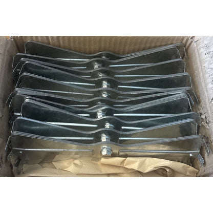 Steel 10" Round Radial Ceiling Air Supply Diffuser AC HVAC Vent Deflectors 10PCS