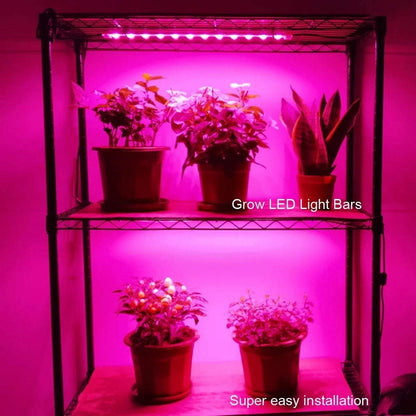 Grow Light Kit 4 x 16-Inch 45W LED Full Spectrum Grow Light Strips Greenhouse, G