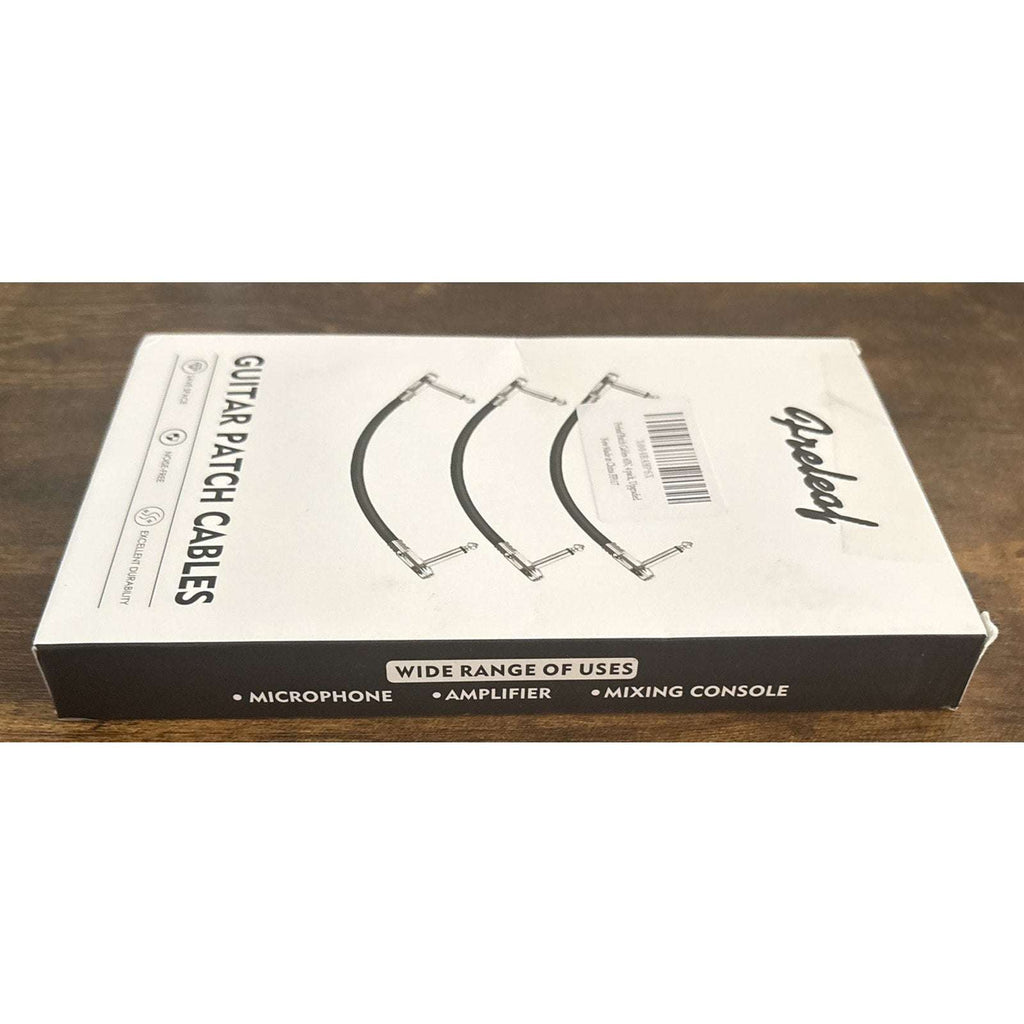 4Pack Guitar Effect Pedal Board Instrument Patch Cord Cables 6" 1/4" Right Angle