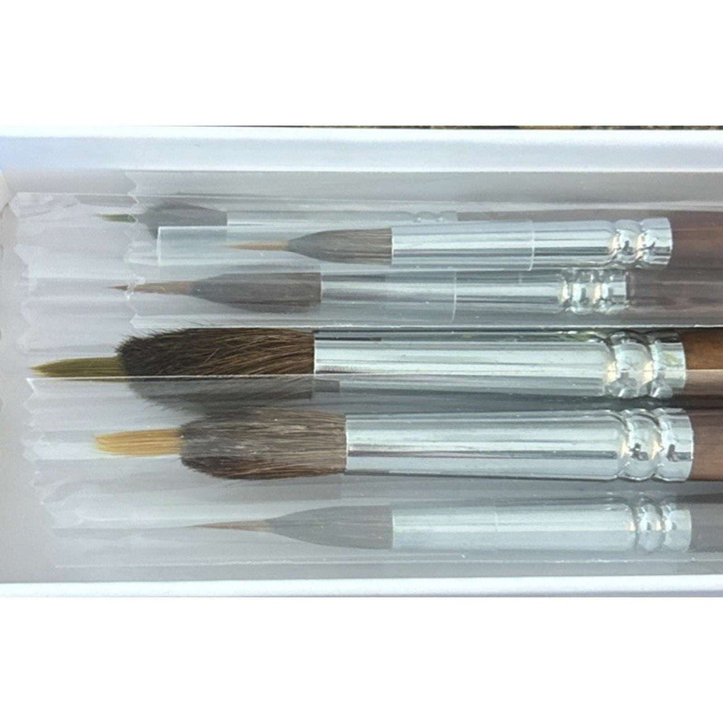 Fuumuui 6Pc Needle Point Brushes Professional Watercolor Brush Set