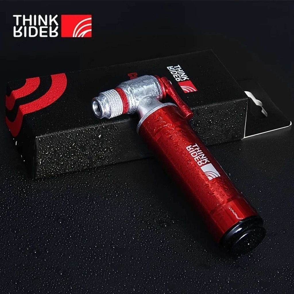 ThinkRider 10PC 16g Threaded CO2 Cartridges + Bike Tire Inflator Schrader/Presta