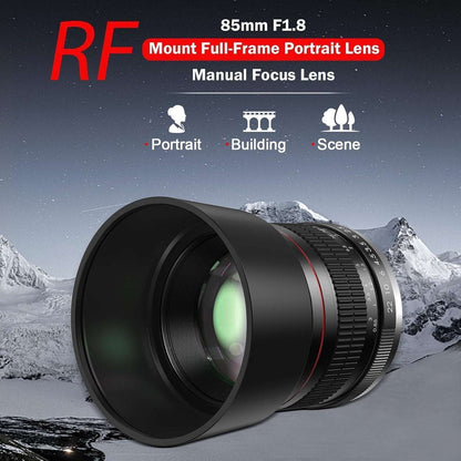 Benoison 85mm F/1.8 Manual Focus Lens Canon RF Mount EOS R/Ra/RP/R3/R5/R5 C/R6/R