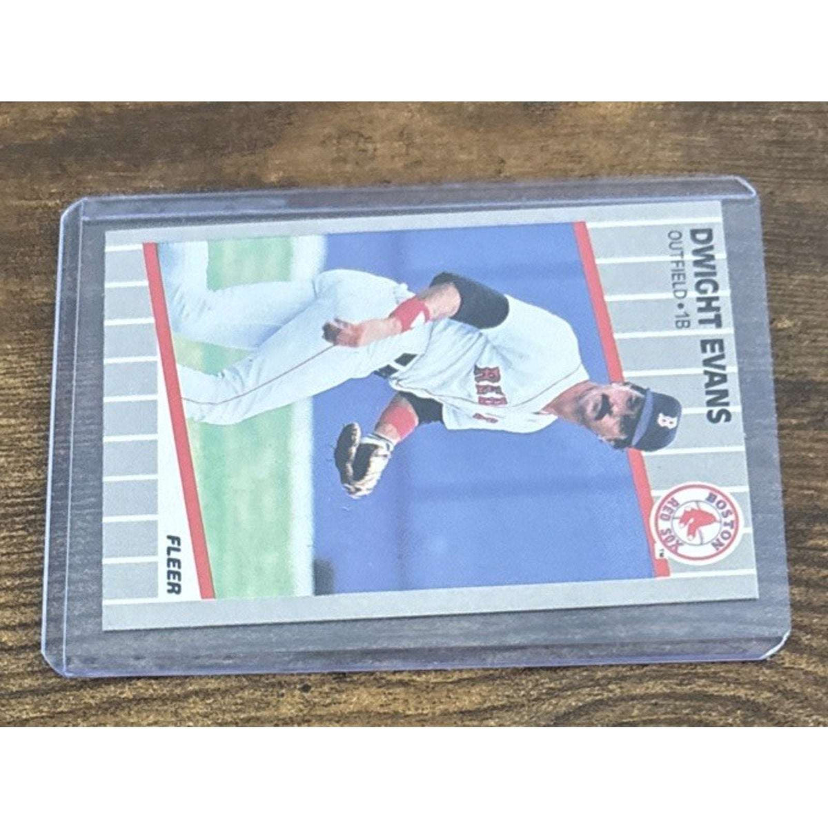 1989 FLEER #87 DWIGHT EVANS - Boston RED SOX - Pack to Sleeve - MLB Baseball