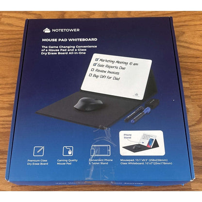 Mousepad w/ Dry Erase Whiteboard/Tablet/Phone Stand Manage To-Do List Take Notes