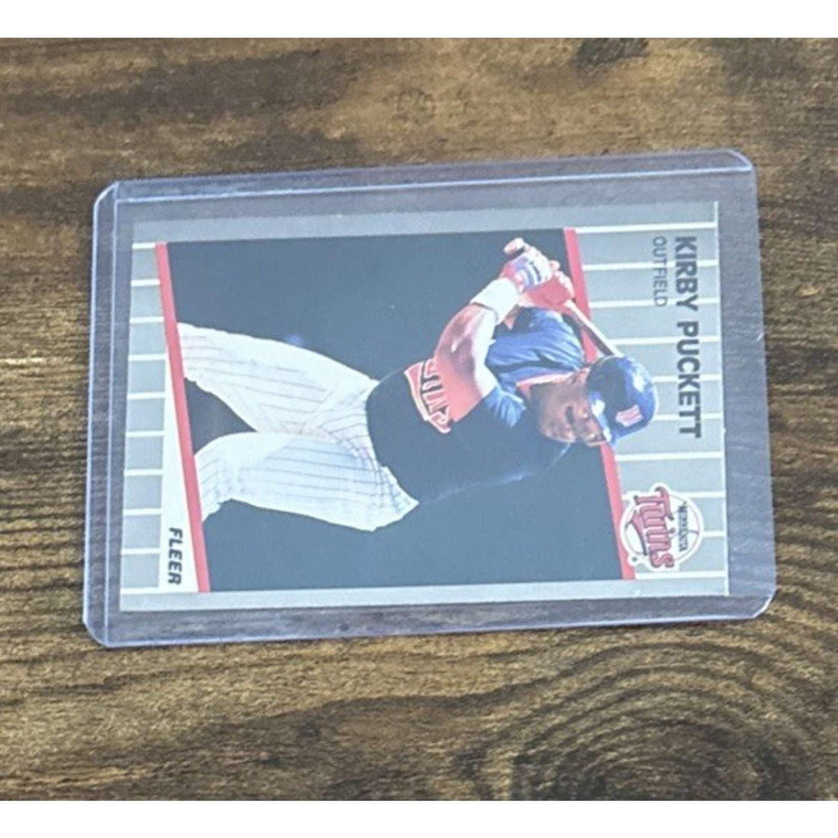 1989 FLEER #124 KIRBY PUCKETT - TWINS - FROM Pack to Sleeve - MLB Baseball