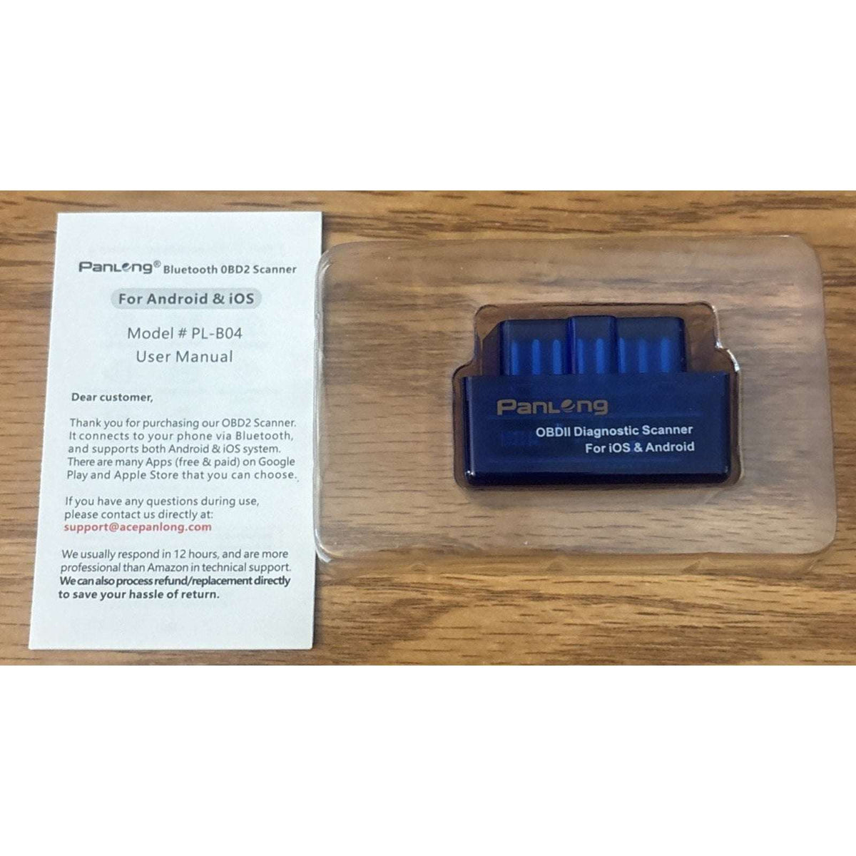 Panlong OBD2 Scanner Bluetooth iPhone iOS Android WindowsOBDII Car Diagnostic