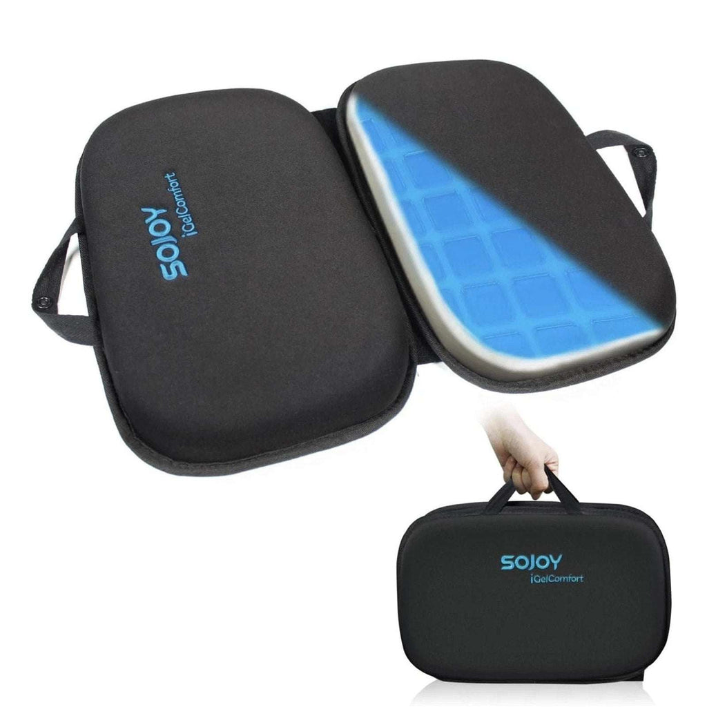 Sojoy iGelComfort 3 in 1 Foldable Gel Seat Cushion w/ Memory Foam 18.5"x15"x2"