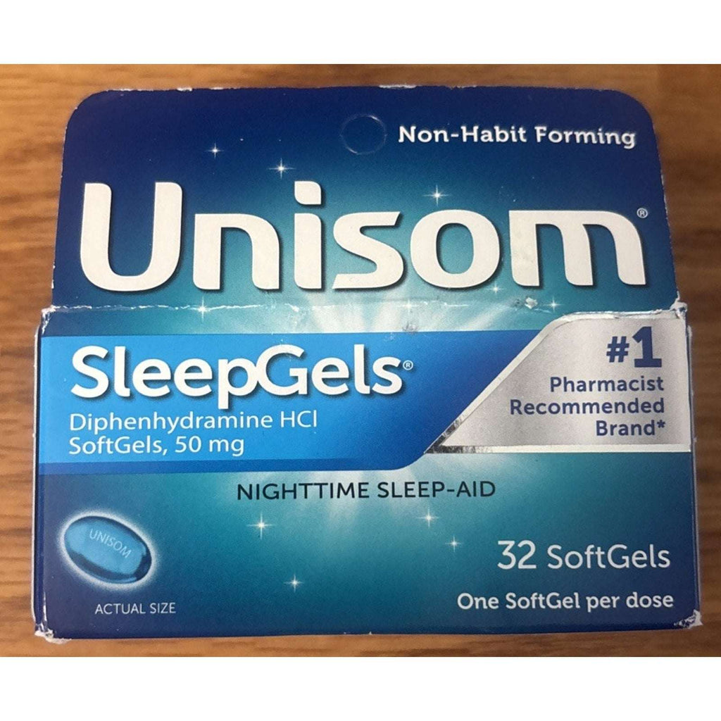 3 x Unisom SleepGels Nighttime Sleep Aid, Diphenhydramine HCI 50 mg, 32 SoftGels