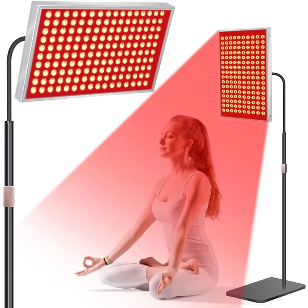 SAVILER Red Light Therapy Panel w/ Stand 160 LED 660nm 850nm Near Infrared READ!