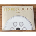 3 Pack LED Puck Lights (W100-3) 1200mAh Rechargeable Battery with Remote Control