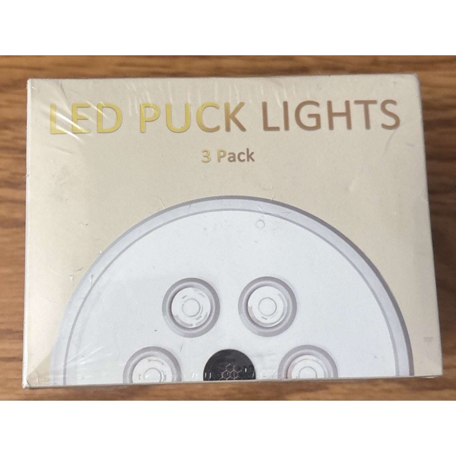3 Pack LED Puck Lights (W100-3) 1200mAh Rechargeable Battery with Remote Control