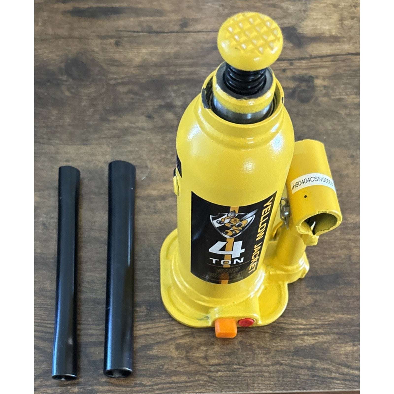 Torin 4Ton (8,000 LBs) Welded Bottle Jack, Yellow Jacket W/ Case, Safety Feature