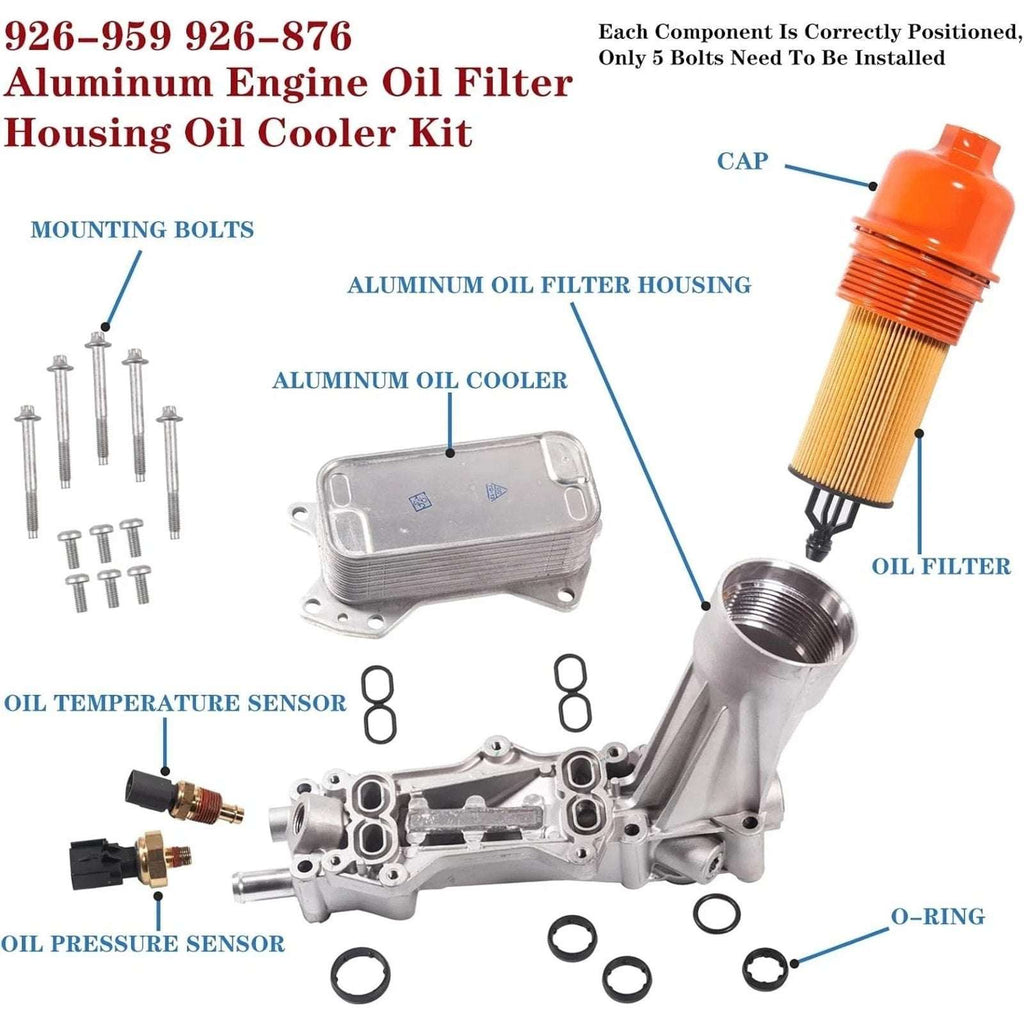926-959 68105583AF for Chrysler Dodge Jeep Ram Engine Oil Filter Housing 3.6L Al