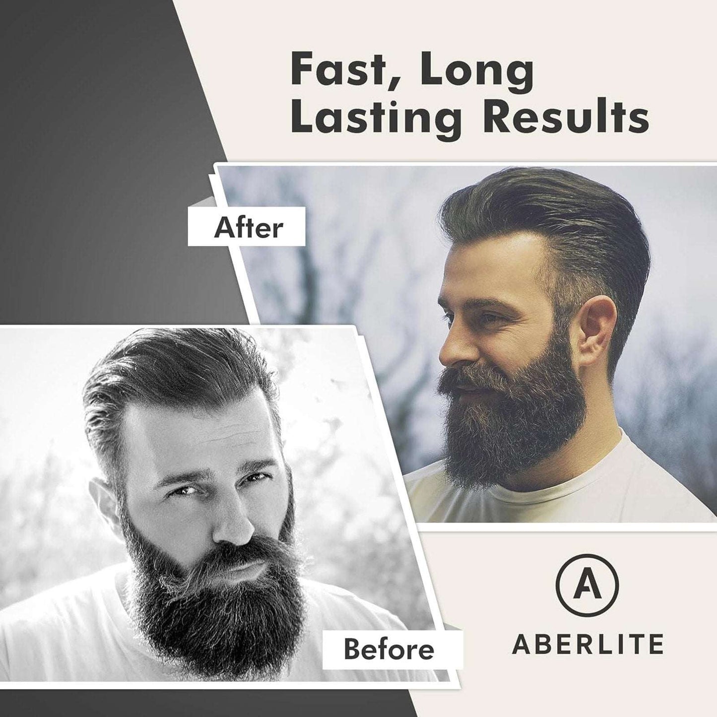 Aberlite EDC Men's Professional Heated Beard Straightening Brush Grooming Kit