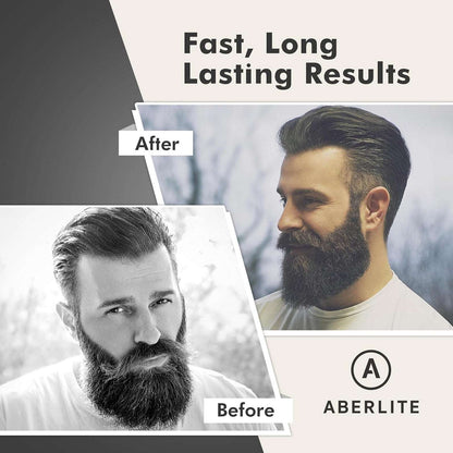 Aberlite EDC Men's Professional Heated Beard Straightening Brush Grooming Kit