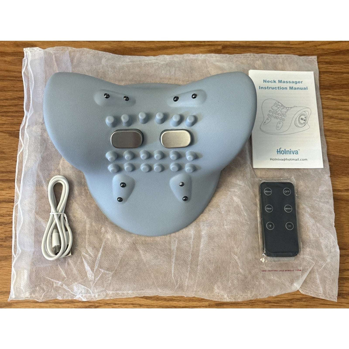 Upgraded Neck Shoulder Massager Device with Heat, Pulse & Vibration Rechargeable