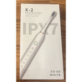 X-2 Sonic Electric Toothbrush, White, 6 Modes, 4 Heads, IPX7, USB Rechargeable