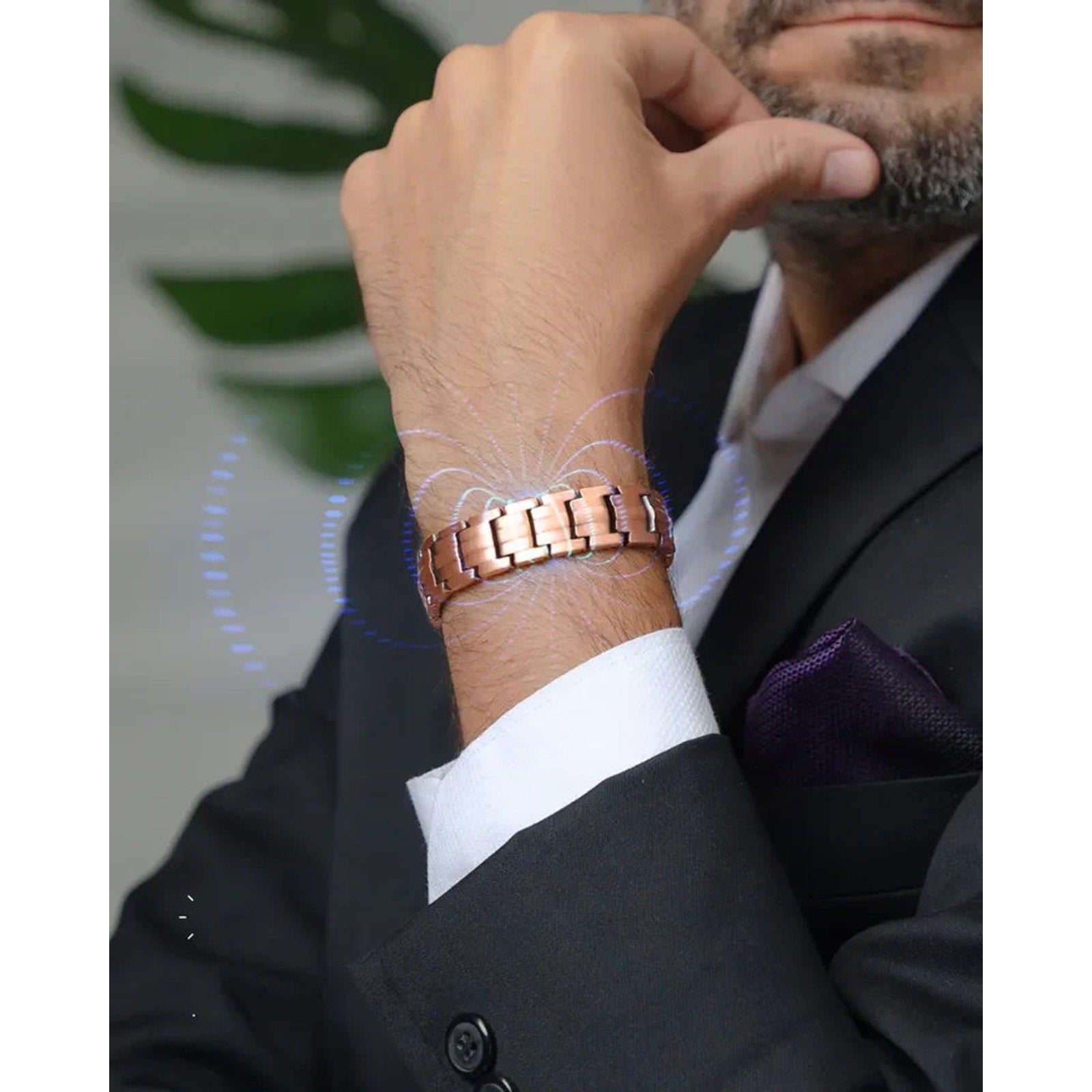 MagnetRX EllipseMAX 5X Strength Copper Magnetic Bracelet