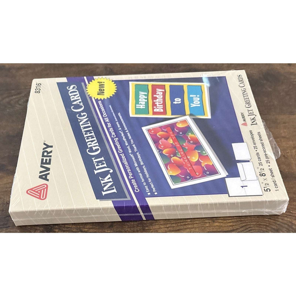 Avery 8316 25 Ink Jet Greeting Cards with 25 Envelopes