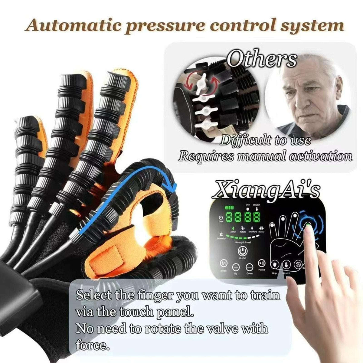 Rehabilitation Robot Gloves, Training Glove Hand Finger Right L