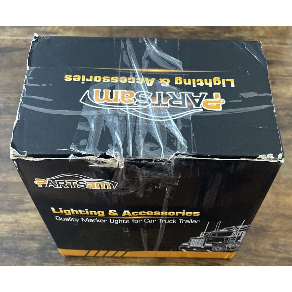 Partsam LED Cab Marker Roof Running 9LED Amber Top Lights Clear Lens Dodge Ram