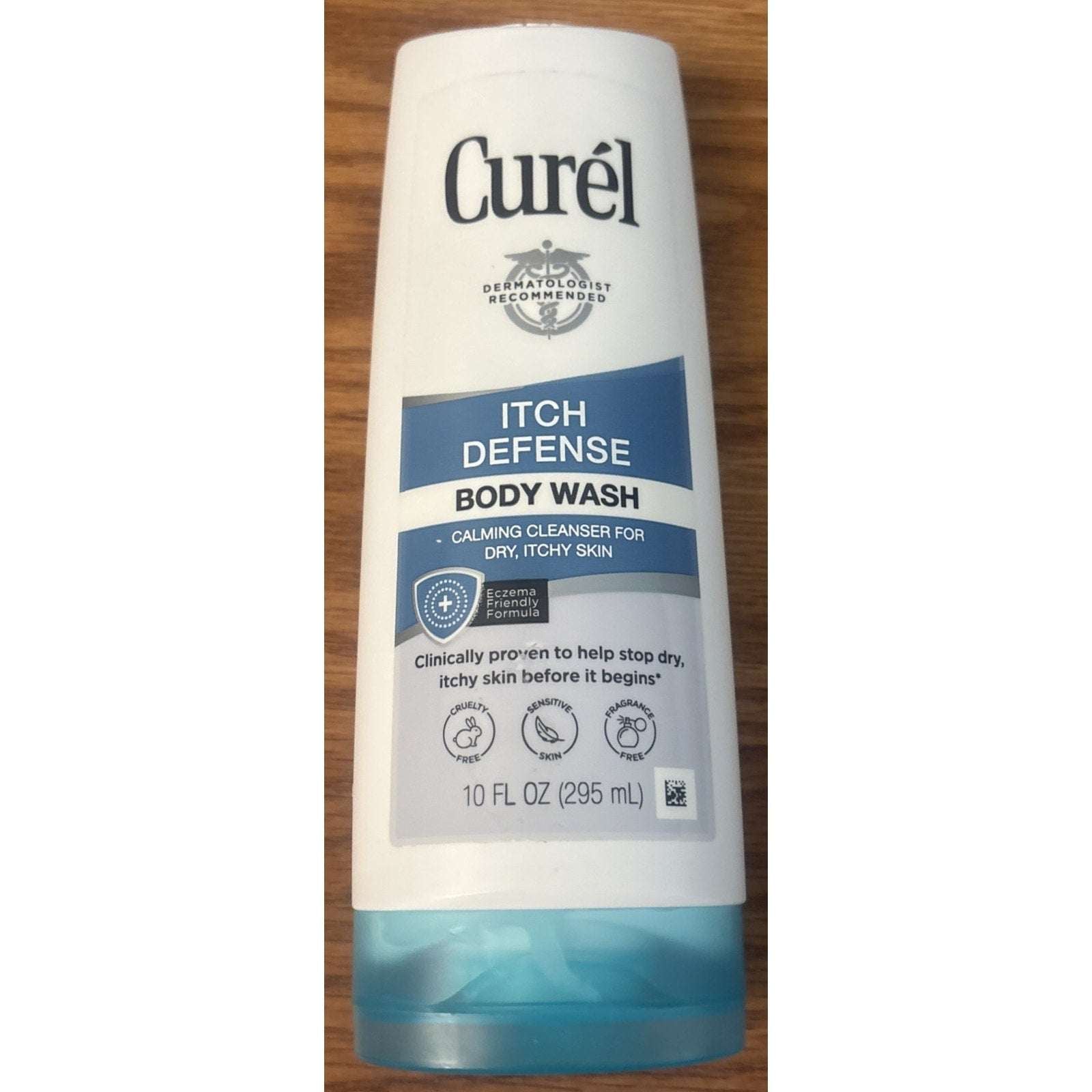 Curel Itch Defense Daily Calming Body Wash Soap-Free for Dry, Itchy Skin 10floz