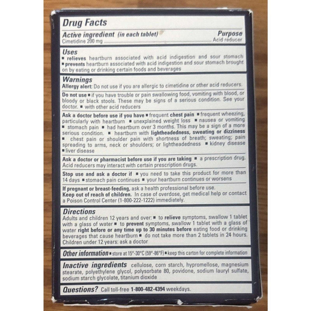 Tagamet HB 200 Acid Reducer Heartburn Relief & Prevents Tablets 50ct EXP 10/2027