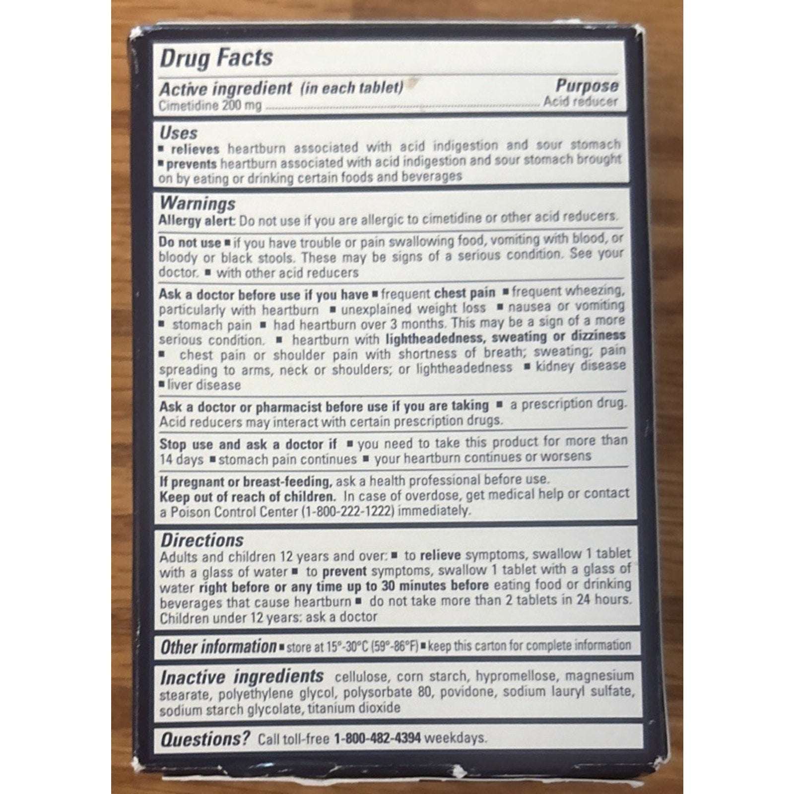 Tagamet HB 200 Acid Reducer Heartburn Relief & Prevents Tablets 50ct EXP 10/2027
