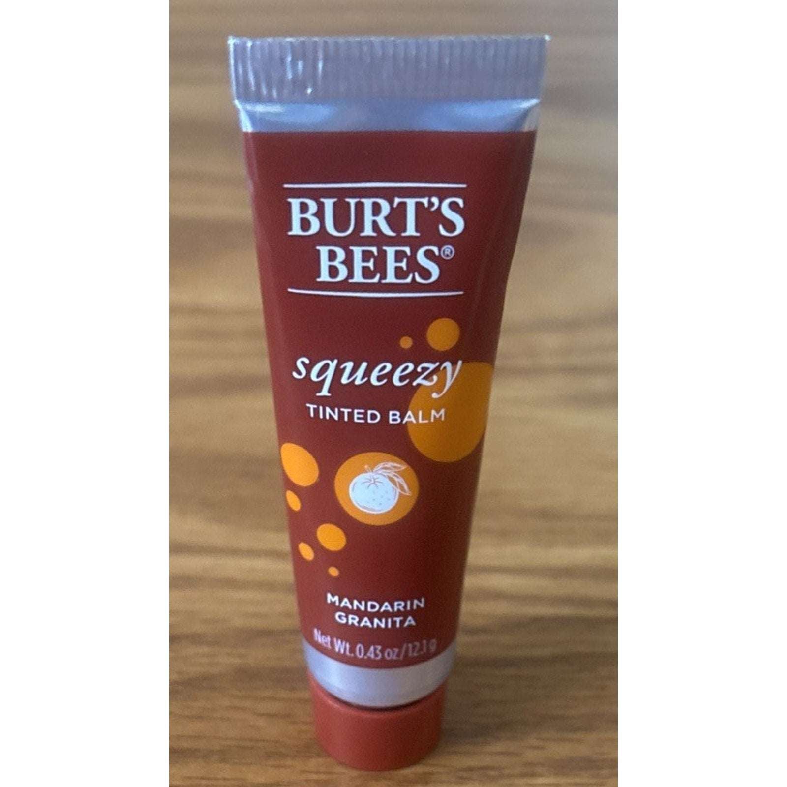 Burts Bees Squeezy Hydrating Tinted Lip Balm in Mandarin Granita (3-Pack)