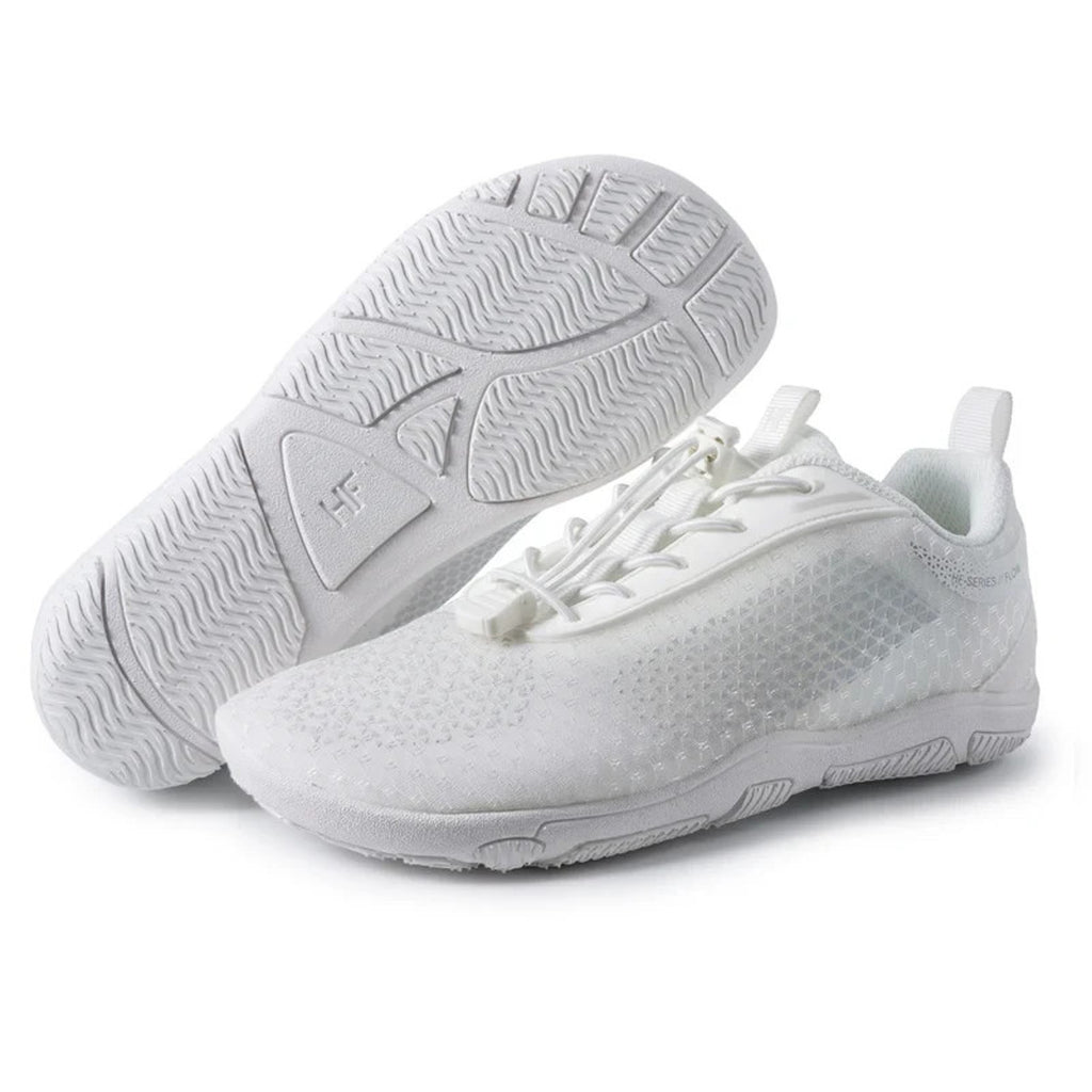Hike Footwear HF Flow Barefoot Shoes For Foot, Knee & Back White/Gray 7 US