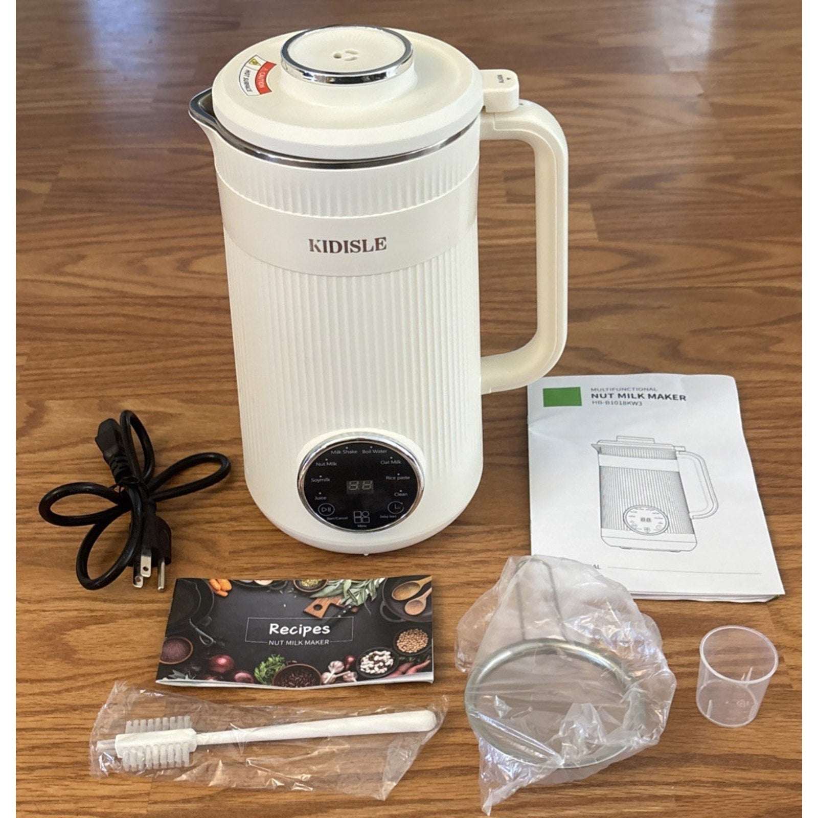 KIDISLE 8 in 1 Nut Milk Maker Blender, 32oz Homemade Soy, Almond, Oat, Coconut,