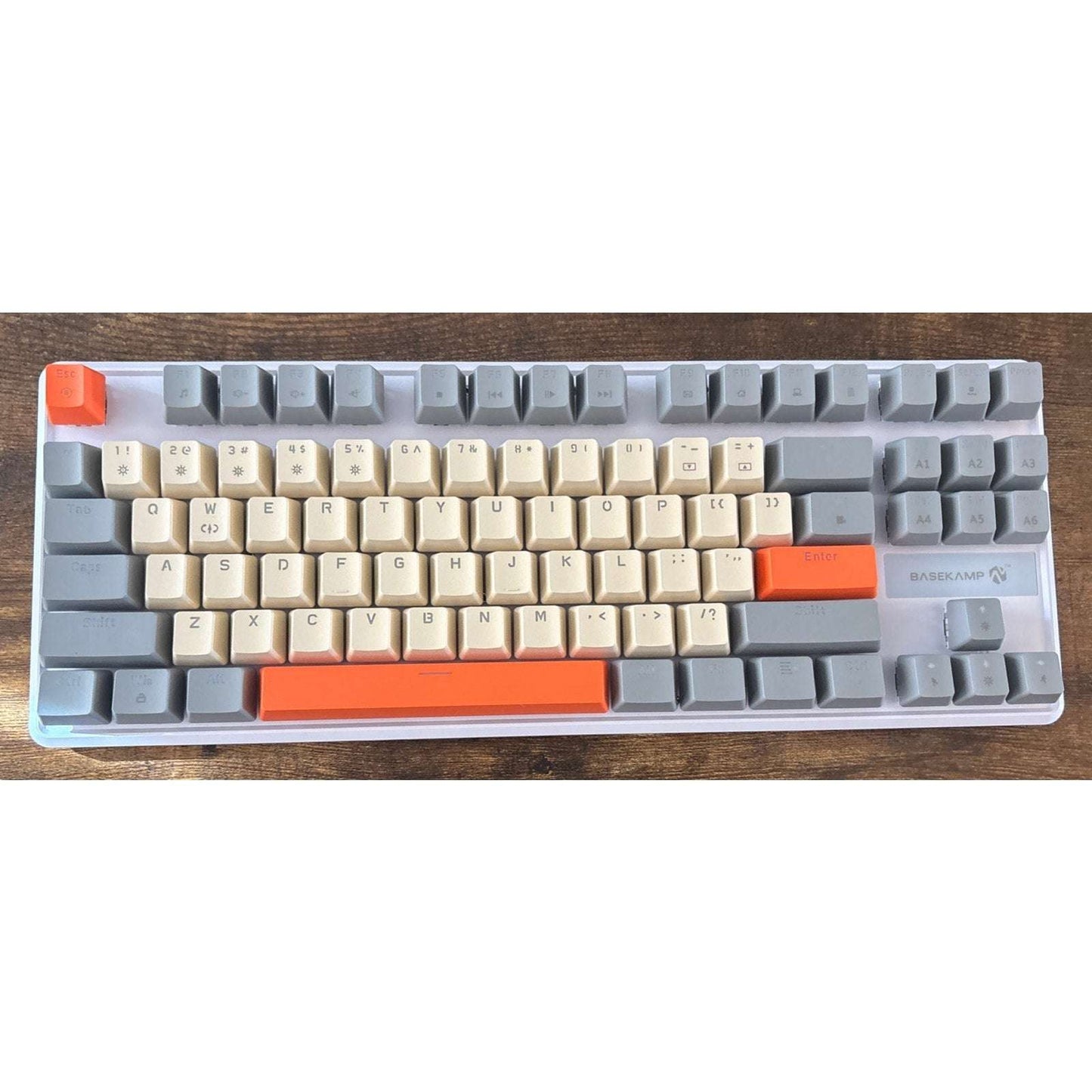 Retro EVO TKL 87 Mechanical Gaming Keyboard w Linear Switches Rainbow Lighting E
