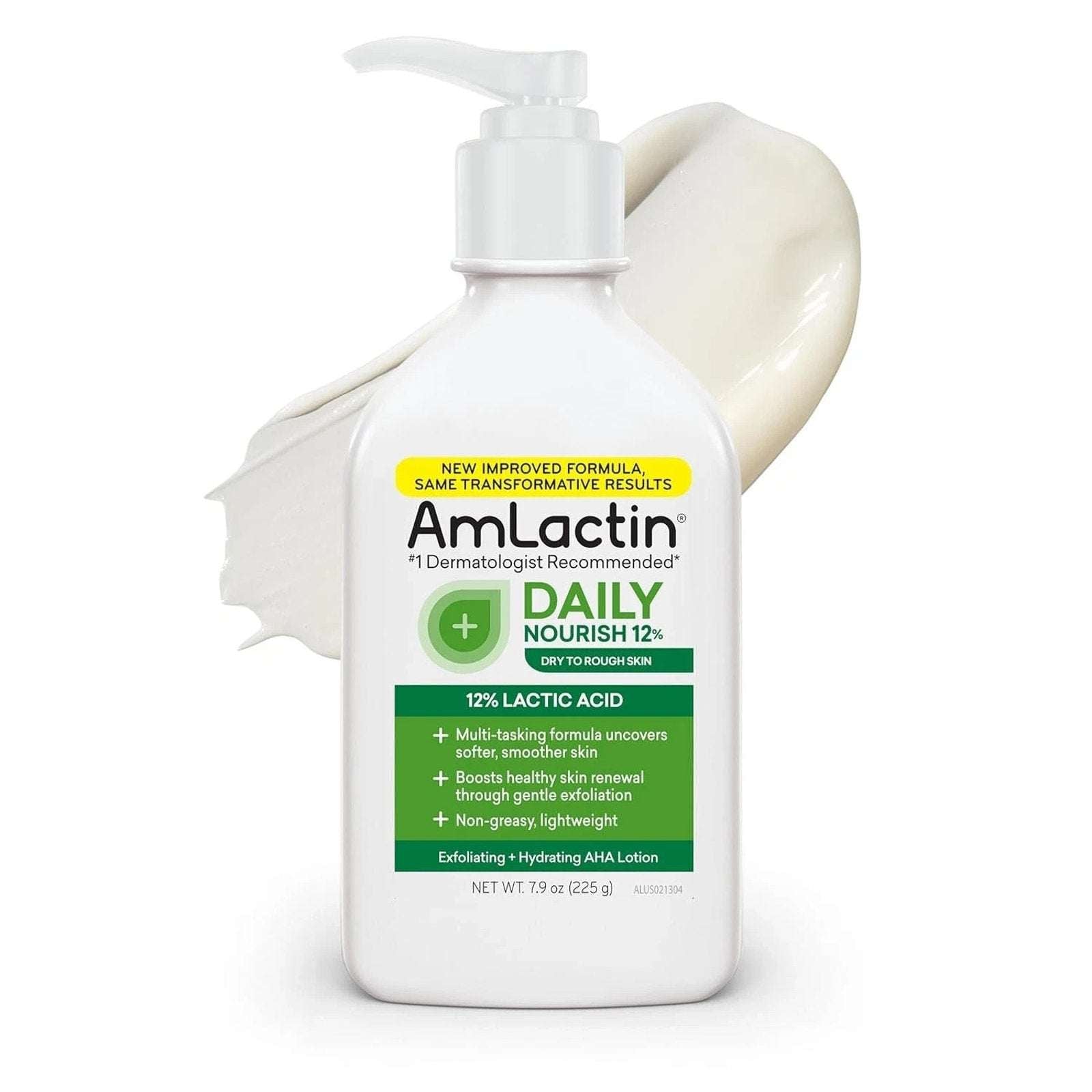 AmLactin Daily Nourish 12% Lactid Acid Exfoliating Lotion Dry Skin to Rough Skin