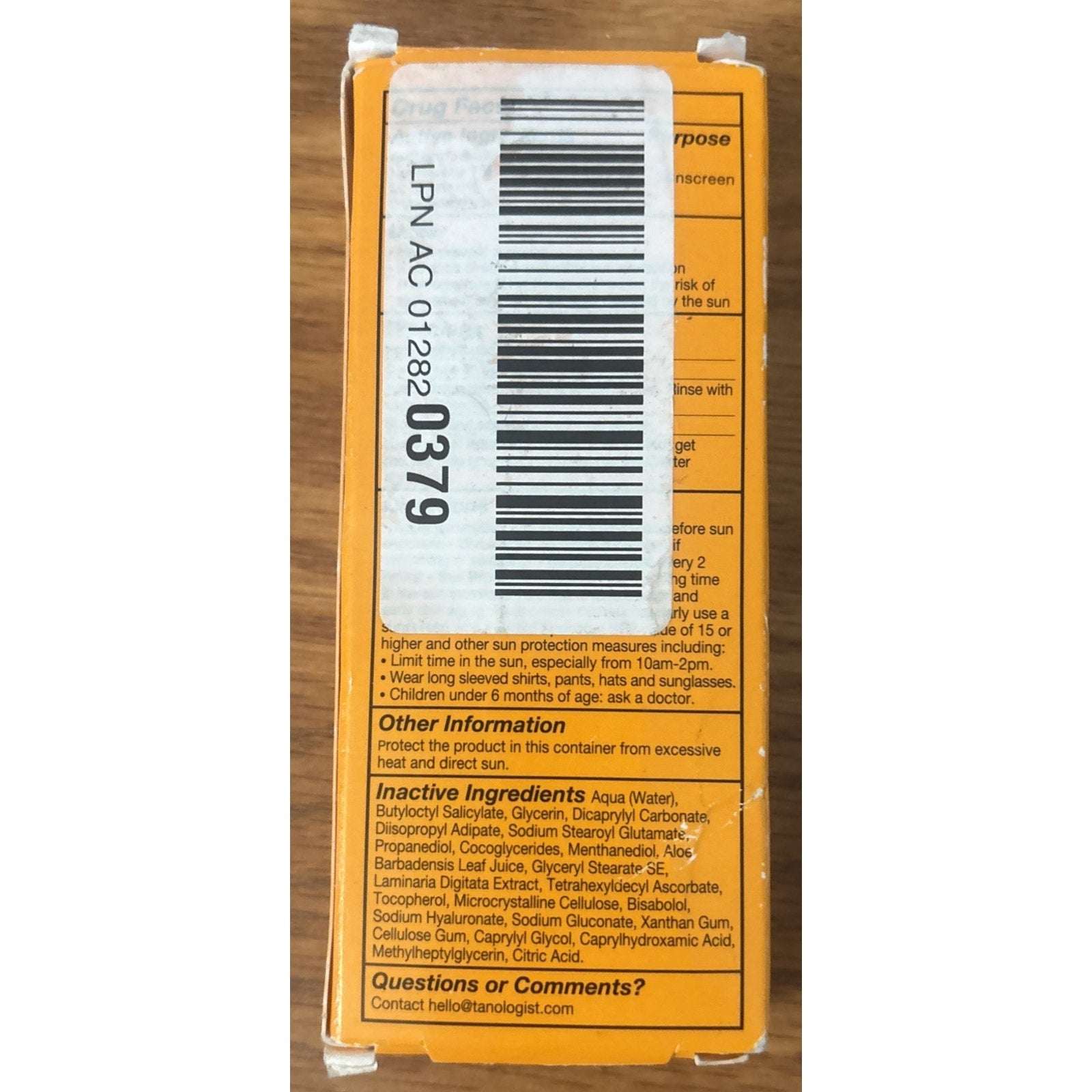 Tanologist Super Shield Face Fluid SPF 50 Sunscreen (1.69 oz.) EXP 03/27