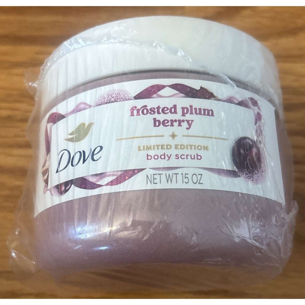2PC Dove Frosted Plum Berry Body Scrub - Limited Edition - Holiday Treats