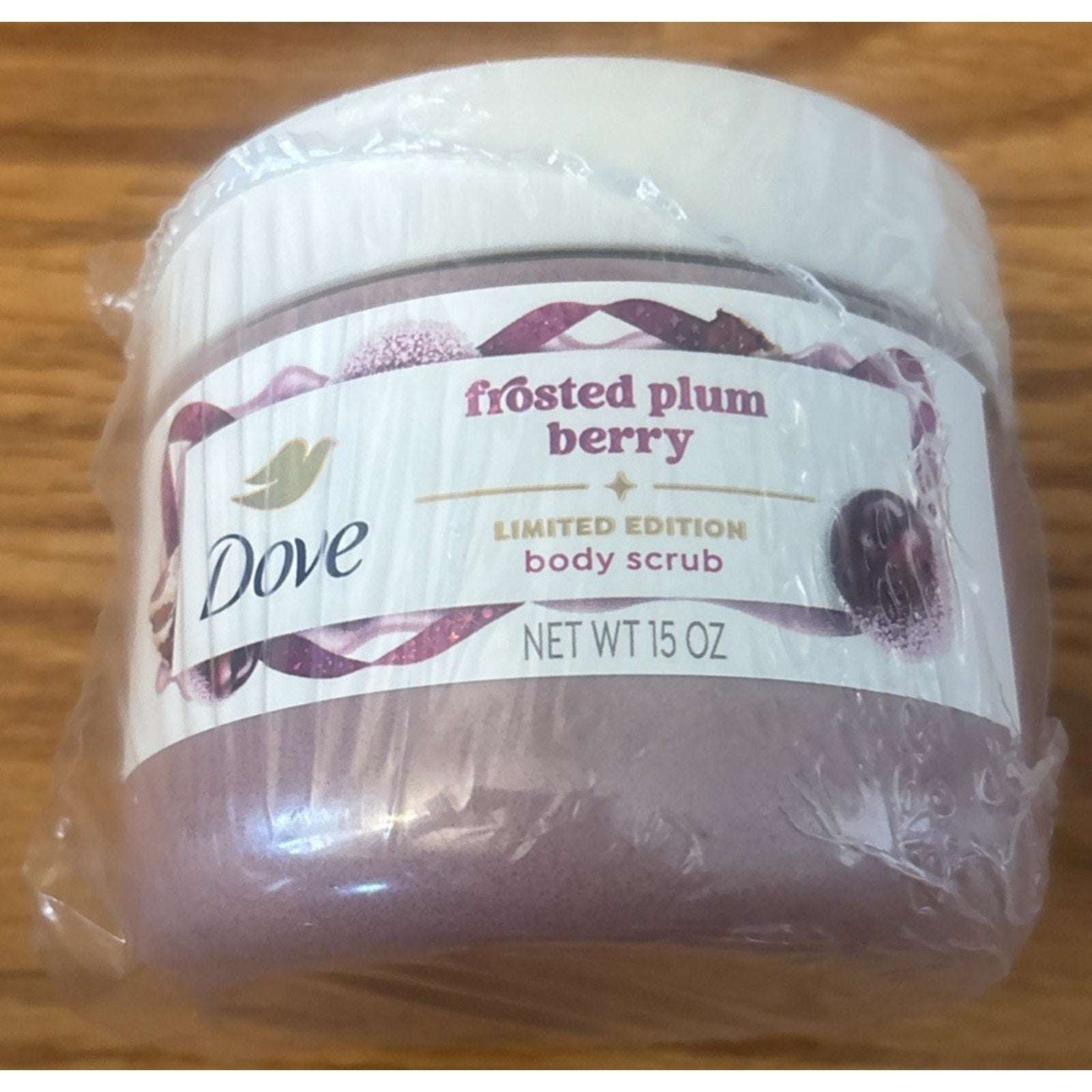 2PC Dove Frosted Plum Berry Body Scrub - Limited Edition - Holiday Treats