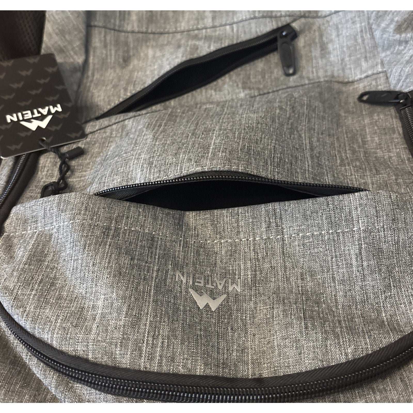 MATEIN 18.5 Inch Laptop TSA Approved Backpack, Extra Large Gray/Black w USB Port