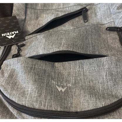 MATEIN 18.5 Inch Laptop TSA Approved Backpack, Extra Large Gray/Black w USB Port