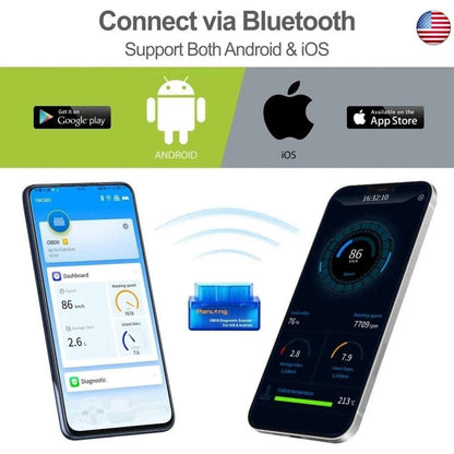 Panlong OBD2 Scanner Bluetooth iPhone iOS Android WindowsOBDII Car Diagnostic