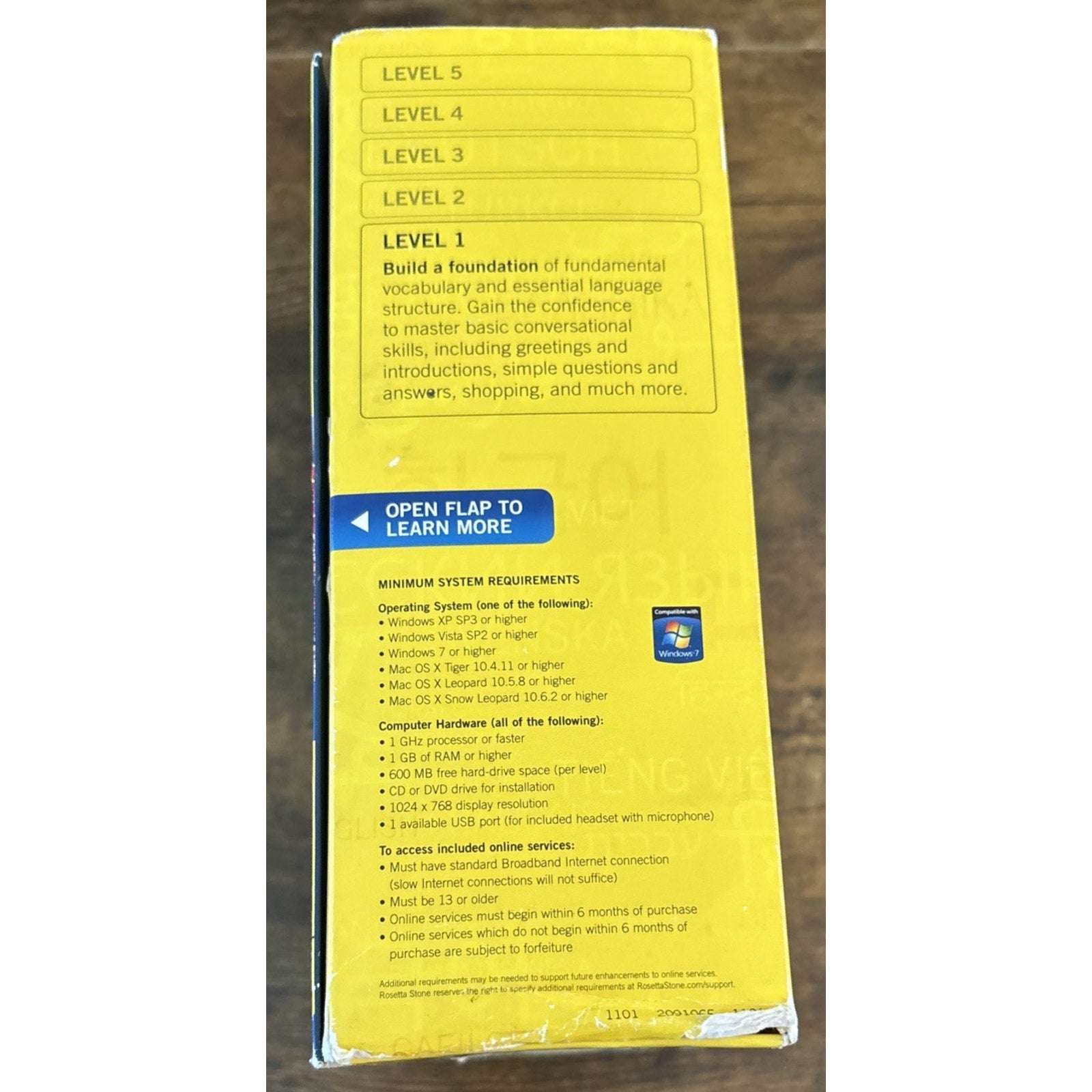Rosetta Stone Spanish Espanol (Latin America) Level 1 Version 4 with Code SEALED