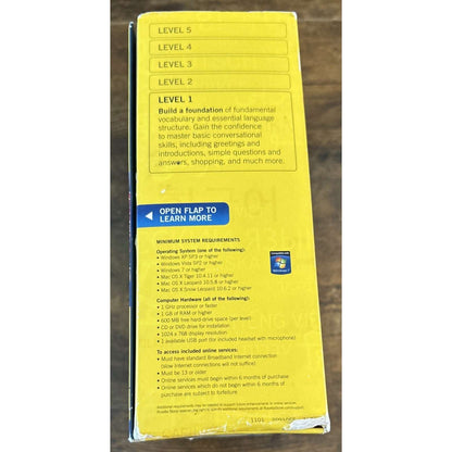 Rosetta Stone Spanish Espanol (Latin America) Level 1 Version 4 with Code SEALED