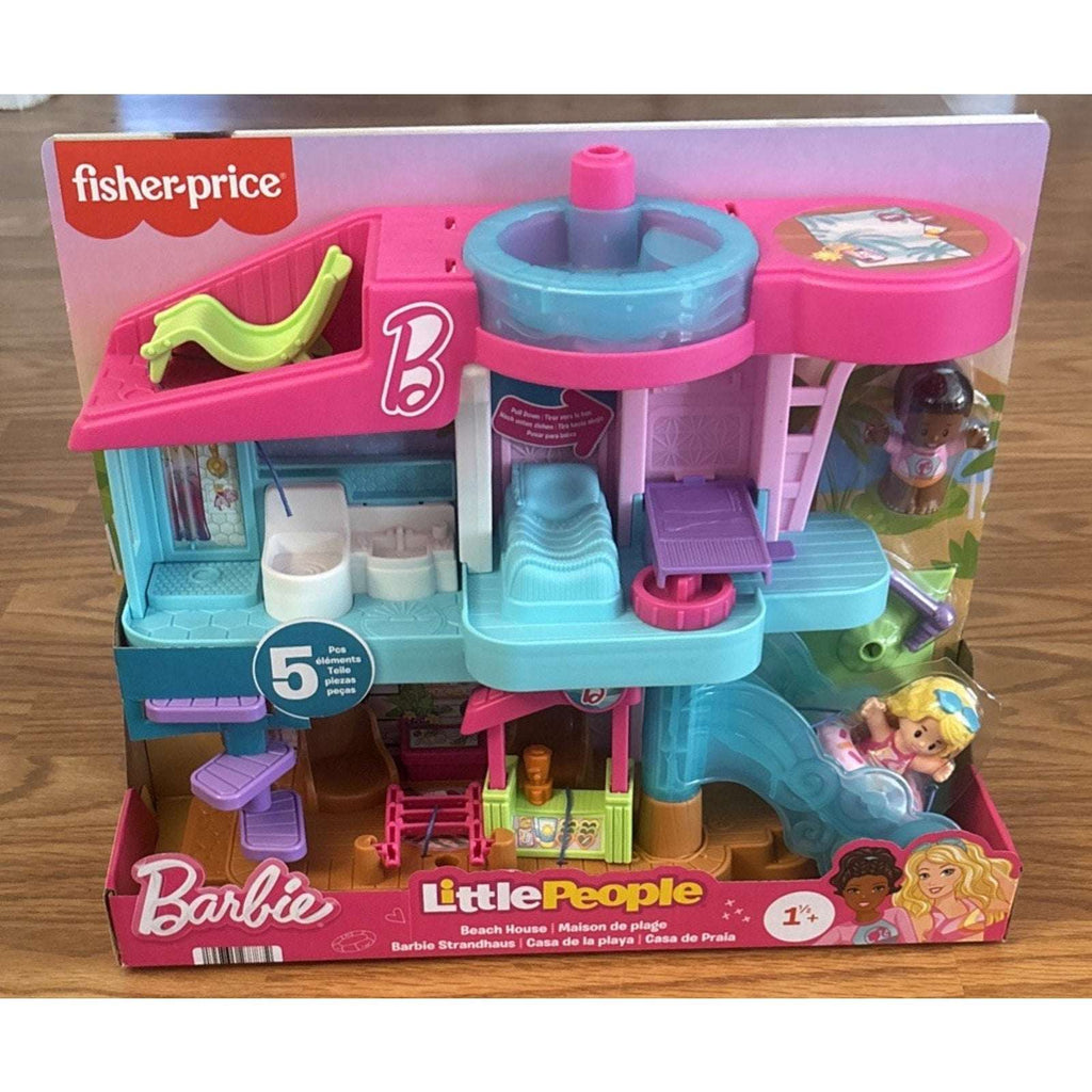 Fisher-Price Little People Barbie Beach House Playset Figures and Accessories