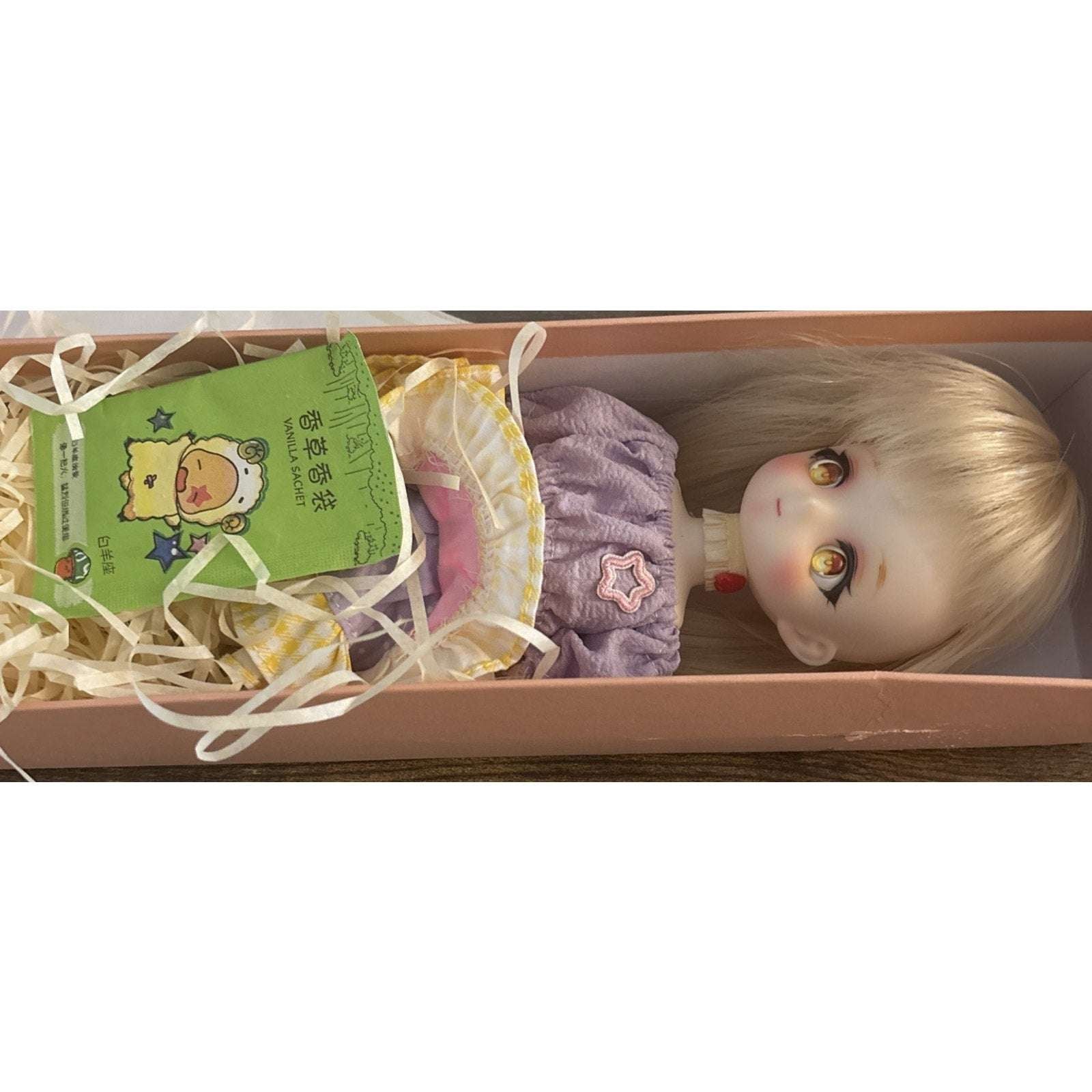 Anime BJD Doll 1/6 11.8 Inch Ball Jointed Doll w Toys, Wig, Hands, Clothes READ